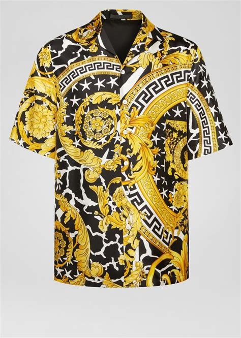 versace short sleeve black and white|big and tall versace shirts.